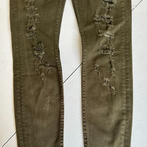Zara "The Cropped" Pant in Army Green Size 38 NWT - Picture 11 of 16